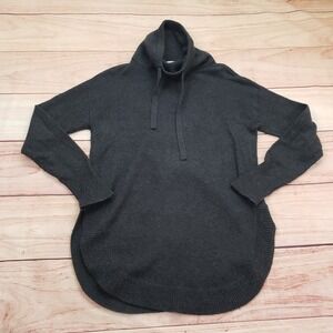 LOFT Outlet Sweater Womens Small Gray Cowl Neck Pullover Tunic Soft Ladies